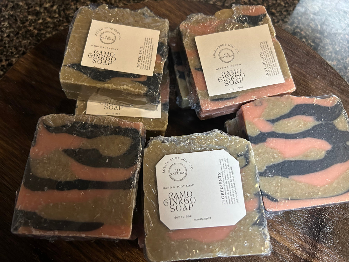 Camo Ginkgo Soap
